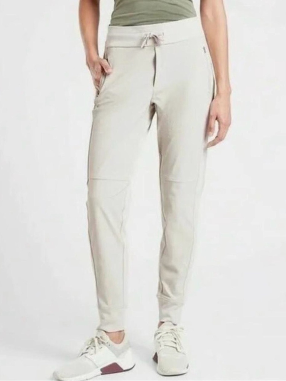 Athleta Headlands Hybrid Trek Jogger Abalone Grey 8 Performance Hiking Pant